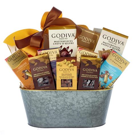 godiva chocolate steel box|godiva chocolate gift baskets delivered.